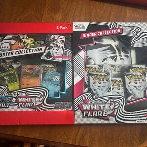 Pokemon Scarlet & Violet White Flare Binder Collection - White, Red, Black